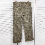 American Eagle  Leopard Print High Waist Stovepipe Jeans Tan Size 6 Long Photo 2