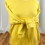 Zenana Outfitters Raglan Sleeves Cotton Crewneck Sweatshirt Relaxed Yellow Loungewear 1X Photo 0