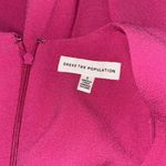 Dress the Population New Catalina Fit & Flare Cocktail Bright Fuchsia Pink Dress Photo 5