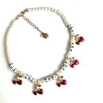 Betsey Johnson  RED HOT HEARTS CHERRY NECKLACE Photo 1