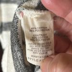 B.Original Oversized Gray and Cream Striped Hooded Top Photo 8