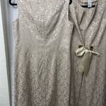 Elegant Cream Brocade Coat whit dress (set)2 Gold Photo 2