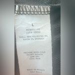 Moa Moa NWT DryGoods  black wide / barrel leg comfy jumpsuit, pockets; size L Photo 5