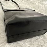 Kara Black Leather Mini Crossbody Bag Handbag Photo 9