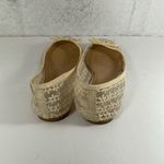 Soda Mesh Off White Floral Stitched Flats - Size 8.5 Photo 3