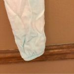 Brandy Melville Tie Dye Wrap Long Sleeve Crop Top Blue White One Size Photo 5