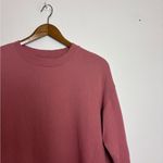 Aerie  Pink City Distressed Crewneck Long Sleeve Comfy Casual Sweatshirt Photo 2