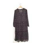 Olivaceous  Printed Peasant Dress Photo 3