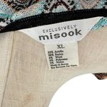 Misook Exclusively  Chevron Cardigan Knit Ruffle Orange Blue Size XL Photo 7