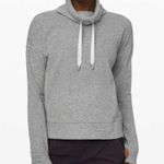 Lululemon Go Forward Pullover Fleece Heathered Core Light Gray Sweater Size 6 Photo 0