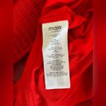 Maje Rosalie Red Ruffle Dress sz small Photo 14