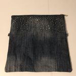 Denim embellished rhinestone studs purse bag Photo 4