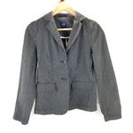 Gap  Gray Pin Stripe Long Sleeve Blazer Womens Size 2 Career Work Wear Photo 0