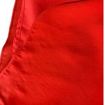 Halston Heritage  Twist Front Boat Neck Drape Short Sleeve Dress Coral Red Small Photo 12