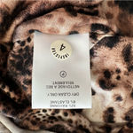 Velvet by Graham & Spencer Soft Leopard Print Stretch Dress Draped Neck Size L Brown Size L Photo 8