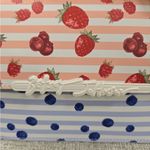 Betsey Johnson  strawberry and blueberry picnic summer 2025 cross body purse bag Photo 3