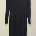 ZARA  Black Lace Long Sleeve‎ Midi Dress Elegant Party Cocktail Women's Medium Photo 0