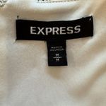 EXPRESS  | Plaid V Neck Knee Length Dress Size Medium Lined Career Office Work Photo 4