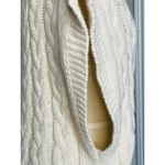 &merci &merci Sleeveless Cable Knit Sweater Turtleneck Large Photo 6