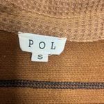 POL  Waffle Knit Thermal Quarter Zip Pullover Women’s Small Brown Photo 6