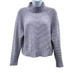 Nordstrom Generation K Mock Neck Cropped Long Sleeve Mock Neck Knit Sweater Top Lavender Photo 1