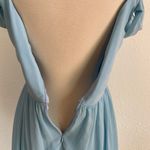 Mystic Cinderella Blue Cold Shoudler Cocktail Dress Photo 5