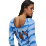 House of Sunny Blue Moon Sweater Dress‎ Size 14 Long Sleeve Halloween Costume Photo 15