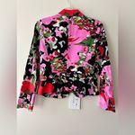 Insight Floral Print Single Button Peplum Style Blazer Size 6 Office Career Pink Photo 10