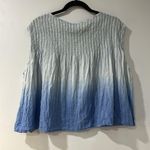 We The Free Free People Little Bit of Something Ombre Blue Top Size XS Photo 3