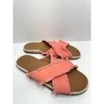 Caslon  Slides Crisscross‎ Coral Size 9 Open Toe Paxton Espadrille Sandals Photo 1