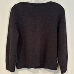 Beth Bowley Wool Cashmere Blend Cardigan Sweater Women's Large Black Sequin Black Photo 4