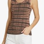 AGOLDE Poppy Tie-Dye Tank in Orange & Black Photo 0