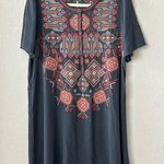 Andrée Embroidered Andree Grey Dress SZ Small Photo 0