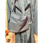 Lacoste NWT Vintage Sky Blue Rainproof Trench Coat Size 6 Photo 7