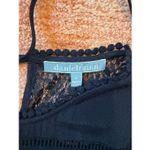 Daniel Rainn  Black Lace Blouse Size M Tie Back Sleeveless Top Photo 1