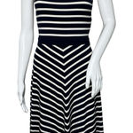 Boden Womens‎ 4R Navy White Striped Sleeveless Dress Nautical Preppy Coastal Blue Size 4 Photo 0