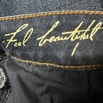 White House | Black Market Denim Brown Leather Accent Zip Ankle Blue Jeans 0 Photo 13