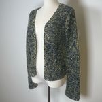 CABO Open Front Cardigan Cozy Chunky Knit Blue Green Mohair Women’s Size Small Photo 1