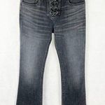Nili Lotan Lace up cropped Vianca flare jeans Size 27 Photo 0
