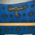 Market & Spruce diamond print keyhole top Photo 6