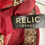 Relic  Cherry Red Y2K Faux Leather Hobo Quilted Pocket Silver Accent Shoulder Bag Photo 13