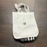 Lululemon White Black  Reusable Tote Bag Small Photo 0