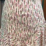 Fit and Flare Asymmetrical Midi Skirt with Tulle Pink Size undefined Photo 2