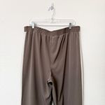 Primark [] Brown White High Rise Side Stripe Wide Leg Pants Elastic Waist Size XL Photo 3