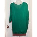 24/7 by Maurices Green V Neck Dolman Sleeve Tunic Top Plus XL Casual Oversized Photo 4