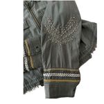 Free People  Extreme Cropped Military Jacket in moss green size medium Photo 3