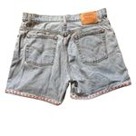 Levi Vintage (3/99) Women's Shorts with Flower Hem. Size 14 Blue Photo 1