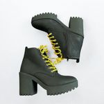 Seven7 Flatiron Black Platform Combat Boots Size 7 No Box Photo 5