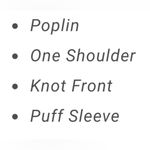 Karlie poplin one shoulder knot top Photo 3