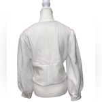 Eri + Ali x Anthropologie White Crop Top Jacket Size XL Photo 3